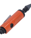 Real Deal Air Die Grinder Kit With No Sweat Comfort Ergonomic Grip And Super Low Noise Operation, Lightweight Pneumatic Power Tool For Auto Repair And Custom Crafts, Built Tough For Daily Workshop Hustle in orange color.