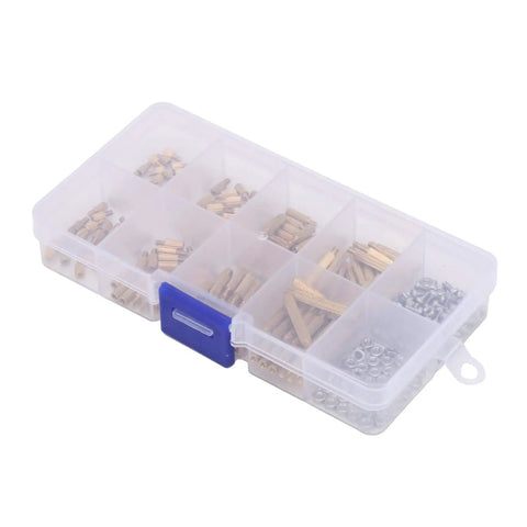 Brass Standoff Spacer Kit For PC Build Rig 260 Pcs M2 Threaded Spacers With Nut Assortment And Stainless Hardware Male And Female Column Screws For Secure Motherboard Mounting In Computer Case, organizer case