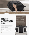 Airline Approved 22x14x9 Carry On Luggage With Spinner Wheels LOVEVOOK fitting in overhead bin and passing size check.