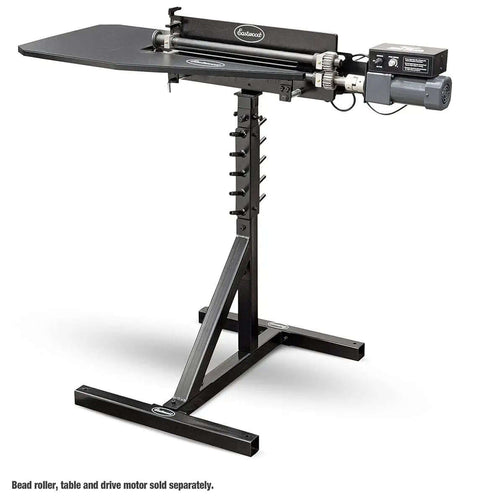 360 Degree Swivel Bead Roller Stand With Integrated Die Storage For 8, 19 And 27 Inch Elite Bead Rollers, shown with swivel head.