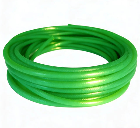 16.4 Ft 6mm OD PU Transmission Round Belt Green Polyurethane Belting for Packaging, Printing, Spinning Machines