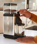 Barista-Grade Coffee Grinder With 50 mm Flat Steel Burrs And Stepless Grind Size Dial for precise espresso, drip, and French press