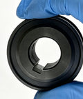 High Grade Melinokay Drive Pulley For John Deere 2500E Riding Greensmower Cutting Unit TCA14448 replacement part, showing black finish and bore.