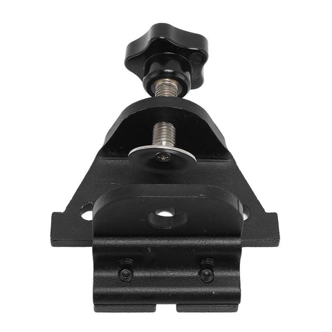 Sweet Precision Heavy Duty Aluminum Doweling Jig For Woodworking With Adjustable Hole Spacing and Reliable Drilling Locator front view of jig clamp