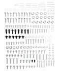 236 Piece Metric ATV Bolt Kit With Nuts Cotter Pins Rivets And Washers In A Divided Organizer For Late Model Sport And Utility ATVs