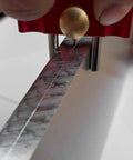 No Sweat Center Line Scribe Marker With Sturdy Aluminum Handle and Replaceable Carbide Tip marking stainless steel bar stock.