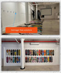 Hella Dope Skateboard Deck Hangers Transparent Floating Display Mount With Adhesive Strips in gallery showcasing multiple decks