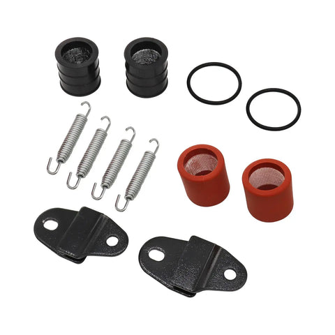Exhaust Muffler Joint Gasket Spring Stay Kit For Banshee 350 YFZ350 1987 2006 Pipe Stay Mount With Hangers Springs And O Rings