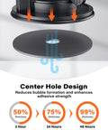 Heavy Duty 3M VHB Dash Cam Adhesive Pads With Electrostatic Film That Stays Put, Heat Resistant 2.15 Inch Round Double Sided Mounts