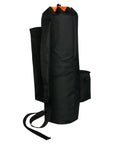 Carbon Fiber Paintball Tank Carrier Backpack For 6.8L And 9L Air Cylinders Neoprene Canvas Pouch With Polyester Lining Black side view