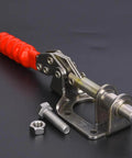 Toggle Clamp Quick Release Push Pull Type Beefy Heavy Duty Clamp with 300 lbs capacity, anti-slip rubber tip for woodworking, 304 stainless steel