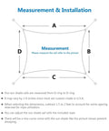 Diagram of Beige 4x8 Sun Shade Sail For Patios And Backyards UV Blocking Outdoor Shade For Pergolas Built Tough HDPE