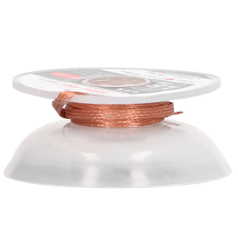 Pro Grade Premium Solder Wick Desoldering Braid for Electronics Repair, 1.5m roll on spool, red copper wire