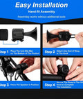 Installation steps for Electric Scooter Horn With Handlebar Bell For Segway Ninebot Max G30LP 2019 2026 Portable Riding Alert Accessory Red