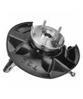 Front view of a steering knuckle and wheel bearing hub assembly for 2013-2017 Accord 3.5L, includes dust shield replacement 698-474