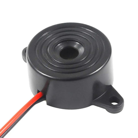 Rock Solid Active Piezo Buzzer 10 Pack Dc Three To Twenty Four Volt Straight Up Heavy Duty Electronic Alarmer With Twin Wire Leads Cranking Out Loud Eighty Five Decibel Alerts For Maker Projects And Shop Builds
