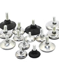 Sturdy Steel Furniture Legs With Anti Slip Base And Adjustable Leveling Feet For Tables Cabinets And Chairs M6 M8 M10 Four Pack