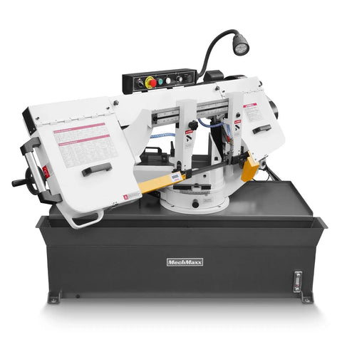 10 Inch Metal Cutting Band Saw With 2HP 220V 60Hz 1PH Power Horizontal Bandsaw 0To45 Degree Miter Hydraulic Down Feed Built In Coolant System
