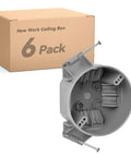 20 Cu Inch Round New Work Ceiling Electrical Box PVC UL Listed Built Tough No Drama Install Impact Resistant Non Conductive