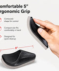 Close-up of Beard Hair Catcher Sponge For No Mess Sinks And Bathroom Cleanup Mens Grooming Bar Sponge in hand, showing ergonomic grip.
