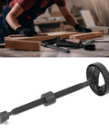 Professional Grade Steel Top Shelf Heavy Duty Workbench Vise Screw Featuring Rock Solid Self Locking Grip And Dead Simple 100Mm Handwheel For Woodworking Shop Garage Fixtures 220Mm in detail with handwheel and screw visible.