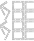 100 Pack Silver L Shape Corner Brackets For Wood And Frames Easy Install Right Angle Braces 2.17 Inch Built To Last