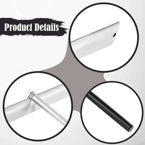 Close-up details of Sheet Metal Folding Hemming Tool For Standing Seam Roofs Long Handle Bender, carbon steel build.