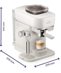Bean To Cup Espresso Maker Featuring A Built In Grinder And Auto Milk Frother Delivering Thick Microfoam With A Rock Solid 16 Bar Pump for perfect coffee.