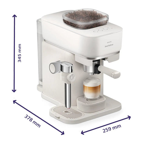 Bean To Cup Espresso Maker Featuring A Built In Grinder And Auto Milk Frother Delivering Thick Microfoam With A Rock Solid 16 Bar Pump for perfect coffee.