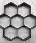 Hexagon Brick Mold For Concrete Pavers Reusable Hex Tile Mold For DIY Garden Path And Patio Floors Easy To Use No Fuss Durable Build 11.41 By 11.02 By 1.69 Inches Perfect Paver Template