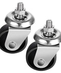 Floor Jack Caster Set For Beefy Heavy Duty 4 Ton Jacks Cast Iron Wheels With 12mm Stem Replacement Parts Pack Of 2 Fits ATD Cornwell Mac Tools Matco Mountain Napa Sunex And More All Steel Frame