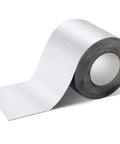 Six Inches By Thirty Three Feet Peel And Stick Roofing Roll With Strong Bond Rubber Adhesive and Sun Shield Aluminum Top, showing the roll.
