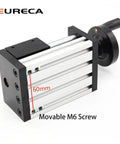 Close-up of CNC XY Axis Ball Screw Linear Guide System For Precise Engraving And Milling 50x200 Stroke with handle