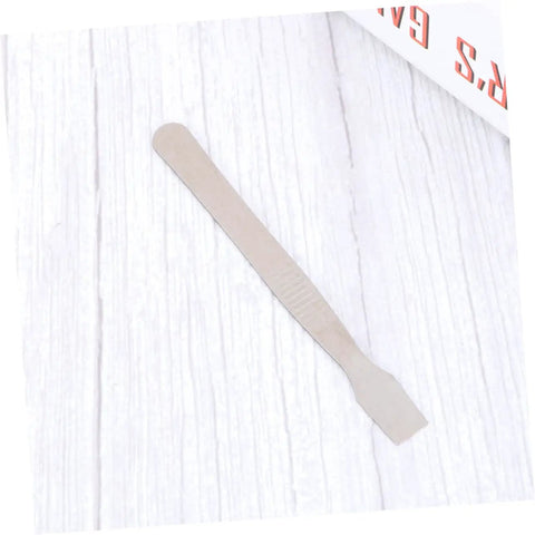 Two Piece Tin Paste Mixing Tablet Clamshell Tool Set, Metal Open Shell Solder Paste Scraper with Bright Silver Finish