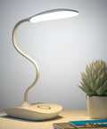 Rechargeable Battery Operated LED Desk Lamp With Flexible Gooseneck Cordless Light for Bedside and Home Office use.