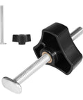 Heavy Duty Quick Acting Hold Down Clamp Set For Ttrack And Tslot Router Tables With M8 Fasteners and twist knob for woodworking.