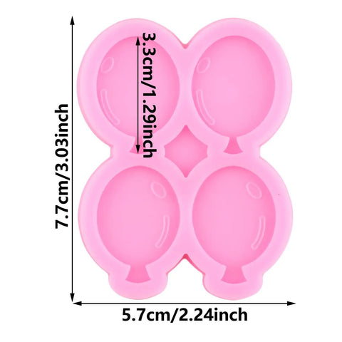 Balloon Silicone Mold For Fondant And Chocolate Dope Cake Decorating Easy To Use Hot Air Balloon Mold For Cupcake Toppers