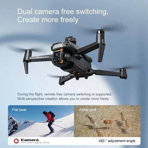 Dope 8K Camera GPS Drone With 5 Inch HD Screen Built In 90 Minute Flight Time 3KM Control Range 360 Degree Obstacle Avoidance