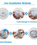 Installation methods for Under Cabinet RGB LED Puck Lights Kit With Wireless Remote Control 16 Color Dimmable Plug In Lights