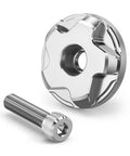 R1250GS GSA Exhaust Hanger Bolt Replacement silver disc and bolt, durable construction for Adventure ADV 2019 to 2024 motorcycles