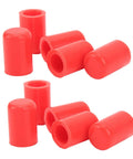 Red Durable Silicone Intake Vacuum Hose Cap Kit 16mm Inner Diameter Universal Car End Plugs For Engine Vent And Oil Lines Red 10 Pack