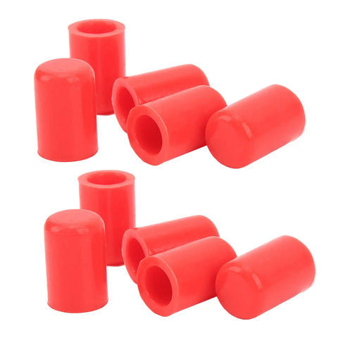 Get Your Ride Looking Fresh With These 10 Pack Silicone Intake Vacuum Hose Covers Designed For All Cars, Featuring High Durability And A Perfect Fit For Standard 16mm Vent Lines To Keep Oils Off And Engine Parts Clean While You Drive In Style. Red silicone 16mm hose covers, set of 10