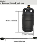 2 Inch Inflatable Sewer Test Plug With Self Contained Hand Inflator Natural Rubber Balloon Pipe Plug for Sealing Pipes