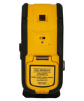 Back view of Professional Grade Self Leveling Laser Level Built Tough For The Jobsite with magnetic base and adjustment knob.
