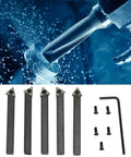Heavy Duty 5 Pack Quarter Inch Indexable Carbide Insert Set With Hex Wrench And Screws For Metal Lathe Turning facing different angles.