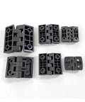 Rotating Concealed Hinges For Cabinets And Furniture Hardware Built Tough Plastic Butt Hinge Industrial Grade Door Fittings 45x60 mm