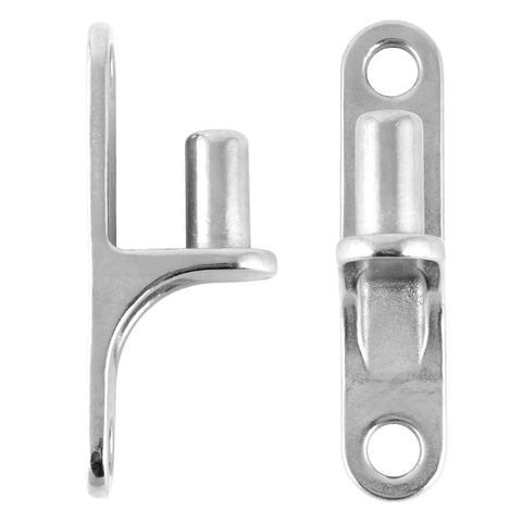 Two Pack 304 Stainless Steel Chain Link Gate Hinges With Five Eighth Inch Hinge Pin For Fence Farm And Barn Gates