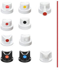 Dope Precision Spray Nozzle Kit Fits Montana And Most Cans, 10 Piece Graffiti Tool Set with various spray caps for versatile art applications.