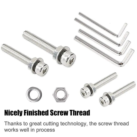 660 Piece Nuts And Bolts Set For M3 M4 M5 Stainless Steel Hardware Assortment Kit with Allen keys and washers