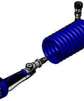 Hi-Flow Jet Spray For Pet Market With FiFi Coiled Hose And One Half Inch NPT Inlet Adapter, Blue High-Pressure Valve Delivers Four GPM